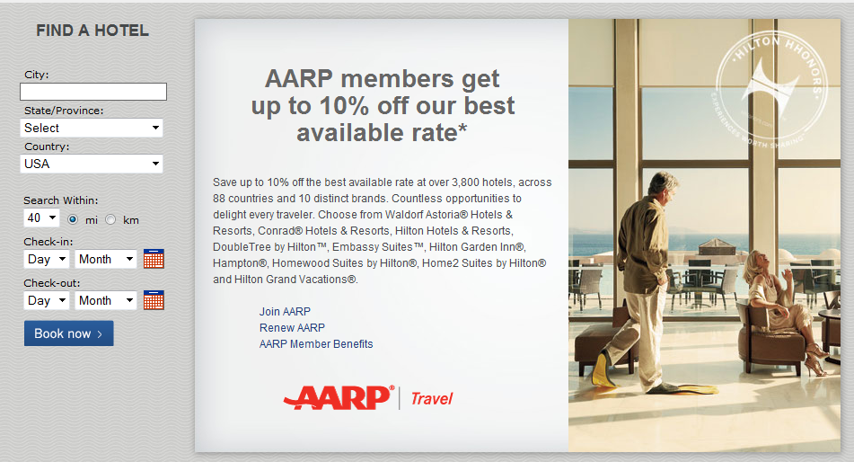 Hotel chains with AARP discounts Loyalty Traveler