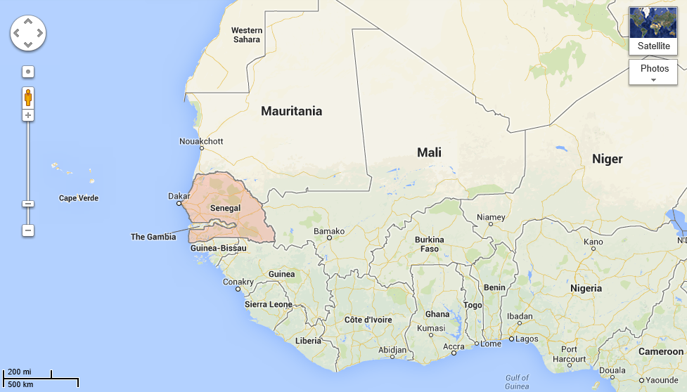 Dakar Africa Map 62