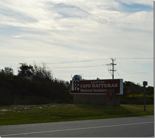 Cape Hatteras NS sign