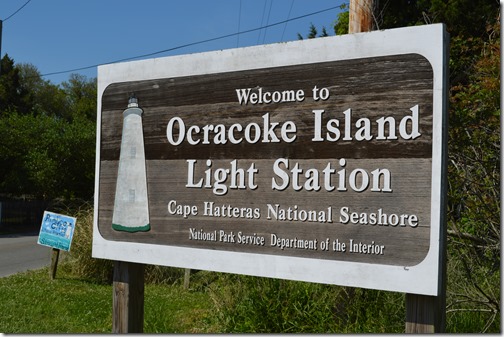 Ocraocke lighthouse sign
