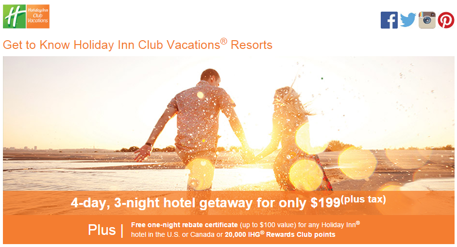 Holiday Inn Club Vacations Points Chart