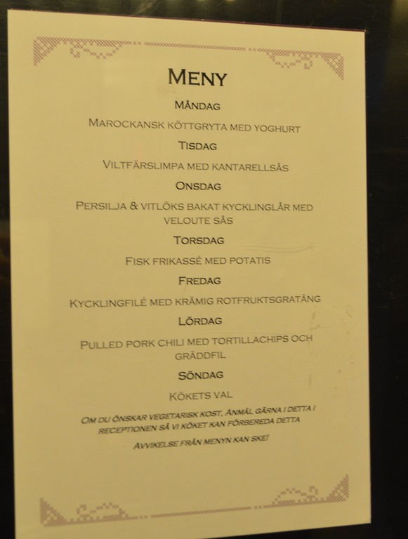 clarion hotel restaurant menu