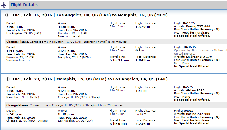 United LAX-Atlanta $107 one-way Memphis $97, BWI $102 ...