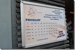 Bike rental prices
