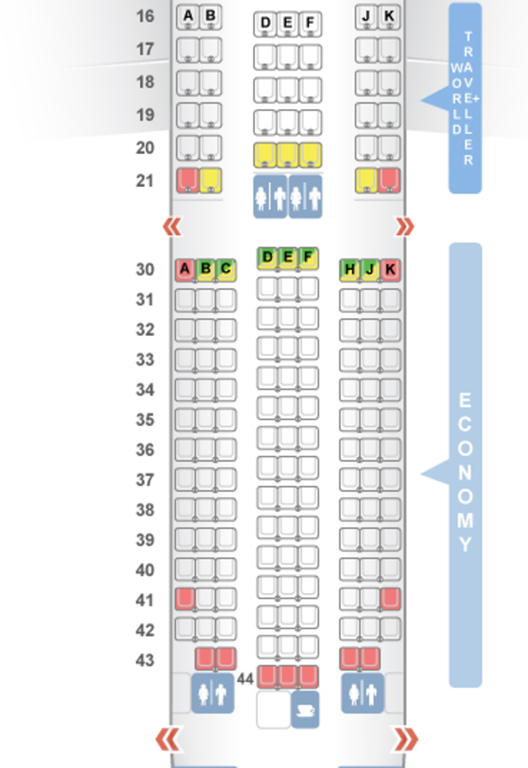 Boeing 787 900 Seating Chart