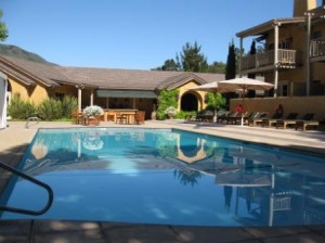 Bernardus Lodge pool, Carmel Valley, California LHW hotel member