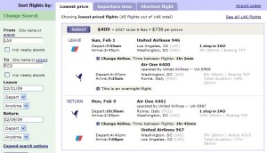 Select CheapTickets.com Air One Option for $738
