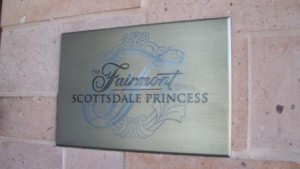 Fairmont Scottsdale Princess plaque