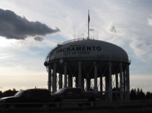 Sacrmento City of Trees water tower