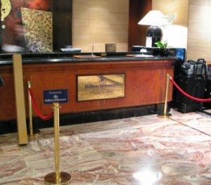 Hilton HHonors Check-in Desk, Hilton Singapore