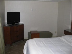 Westin Bayshore Vancouver suite bedroom