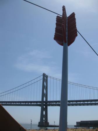 Cupid's Arrow by Bay Bridge, Embarcadero, San Francisco