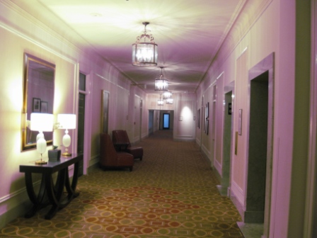 Westin St. Francis San Francisco wide room floor hallways