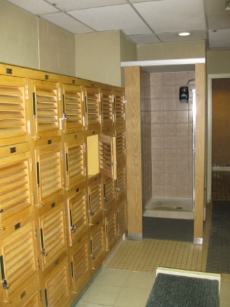 Sheraton Denver West Fitness Center lockers and showers