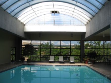 Sheraton Denver West indoor pool with skylight