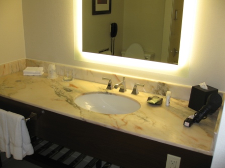 Westin Tabor Center Denver guest room bathroom