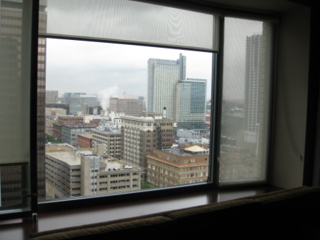 Westin Tabor Center Denver guest room window ledge