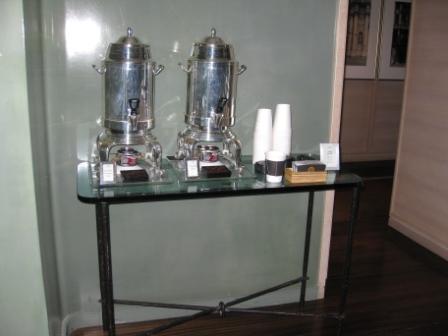 St. Regis San Francisco complimentary coffee service at 4th Floor Vitrine Restaurant 