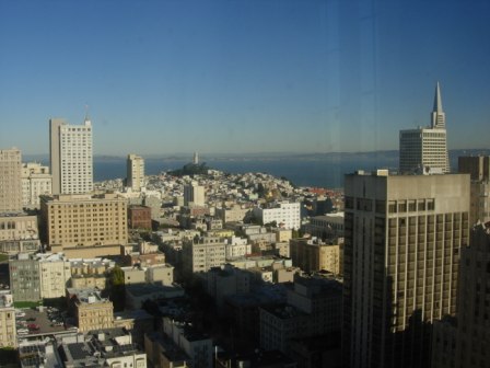 Westin St. Francis view to Coit tower