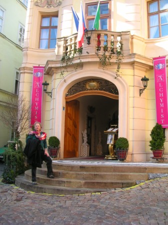 Kelley at Alchymist Hotel, Prague, Czech Republic (2007)