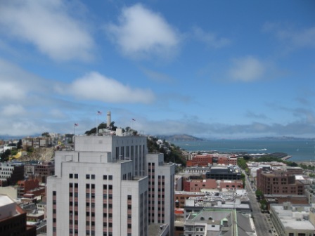 Le Meridien view north to Coit Tower