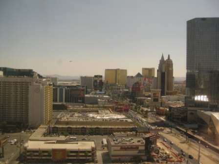 Las Vegas Strip view midday from Sheraton Planet Hollywood