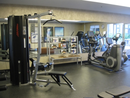 Westin Verasa Napa fitness center is located on main floor to side of lobby