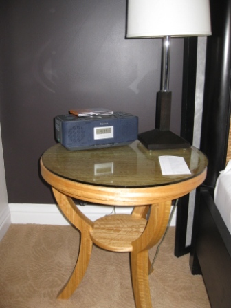 Room 146 Nightstand and Clock/CD Player