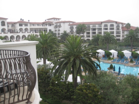 Resort and Pool View from upper North Wing Floor