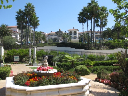 St. Regis Monarch Beach hotel view from Botanical Garden