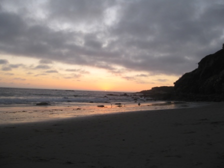 Dana Point Pacific Ocean beach sunset