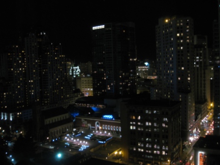 W San Francisco room 2609 hotel row at night