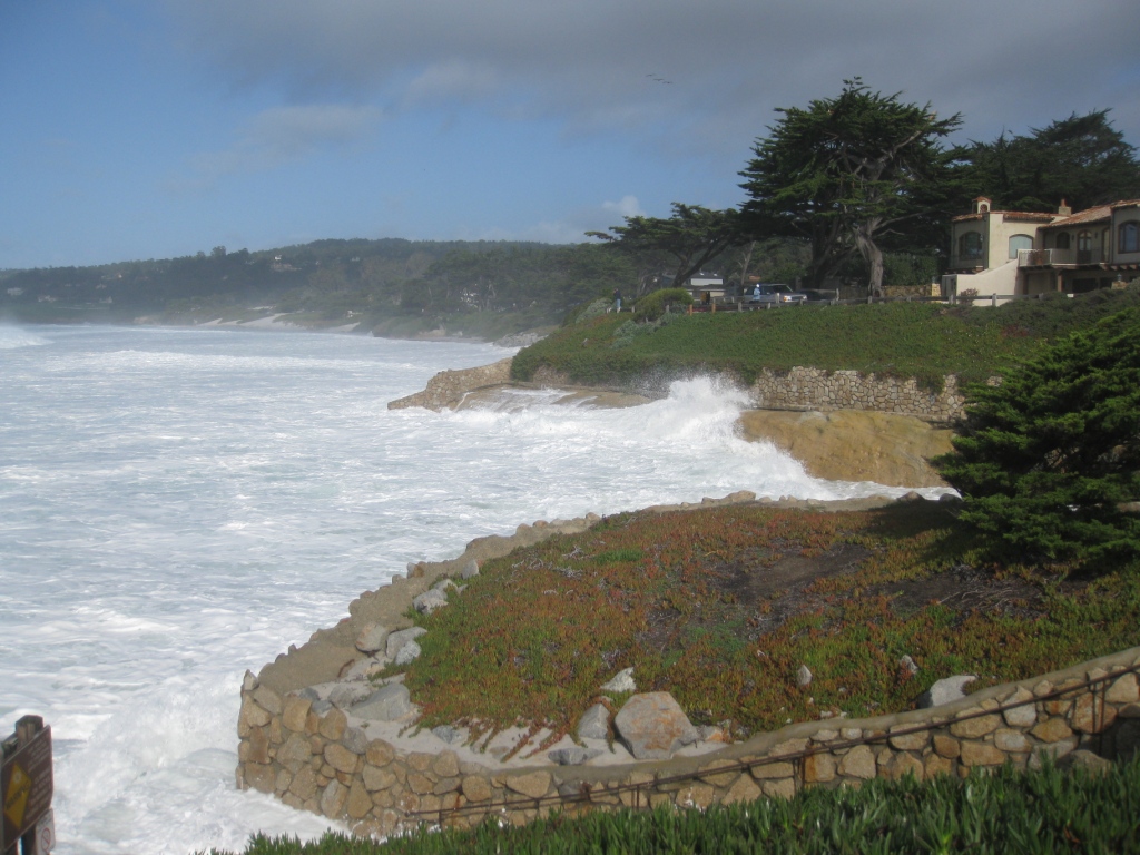 Carmel Beach under the Pacific Ocean Tuesday, Jan 19, 2010