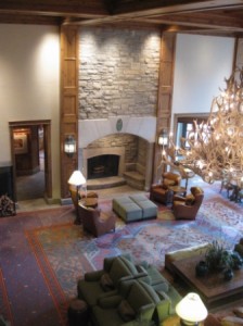 a high angle view of a living room