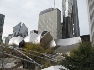 a large building with a curved roof