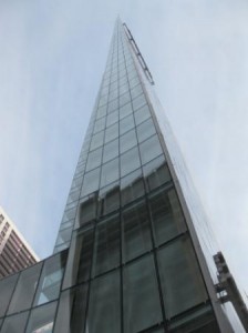 low angle view of a tall building