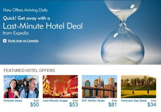 a close-up of a hotel deal