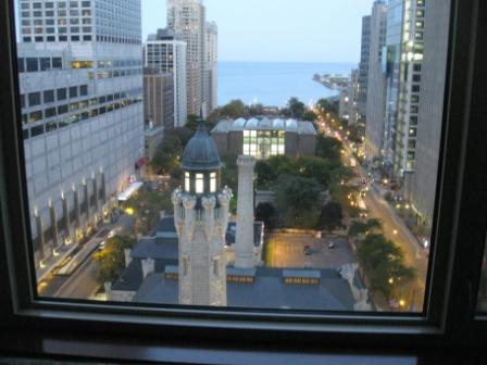 a view of a city from a window