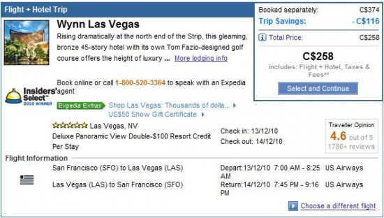 a screenshot of a travel website