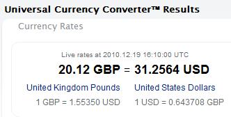 a screenshot of a currency converter
