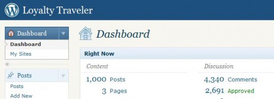 a screenshot of a social media dashboard