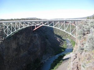 a bridge over a river