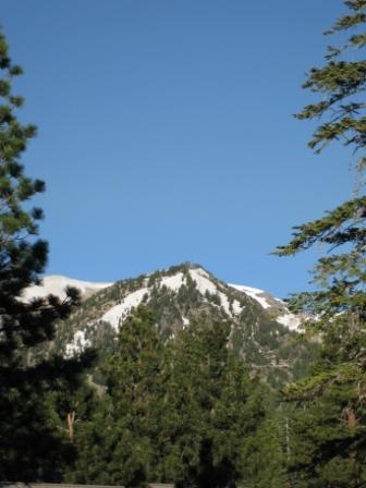 a mountain with snow on the top