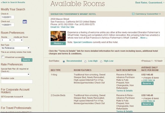 a screenshot of a hotel