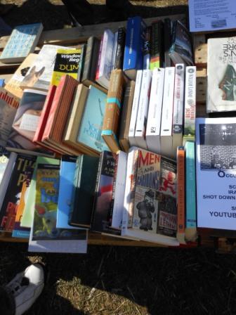 a pile of books on a table