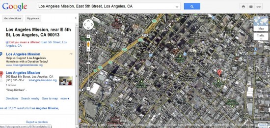 Google Maps Los Angeles Mission – Loyalty Traveler