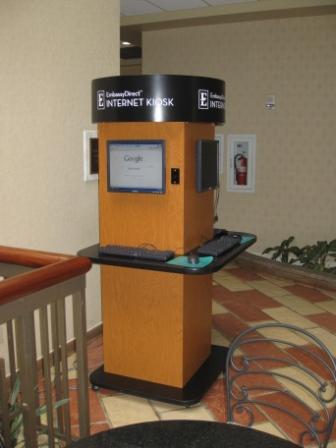 a computer tower with a keyboard and mouse