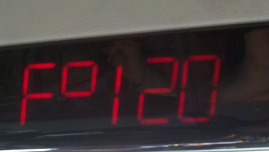 a digital clock showing the time