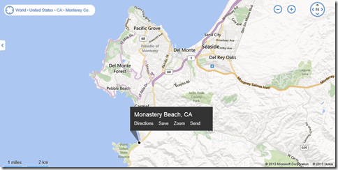 Monastery Beach map