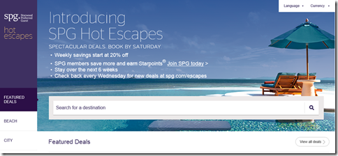 SPG Hot Escapes All